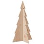 vidaXL Arbre de Noël en bois pour décoration 80 cm bois massif de pin