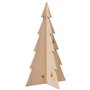 vidaXL Arbre de Noël en bois pour décoration 80 cm bois massif de pin