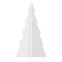 vidaXL Arbre de Noël en bois pour décoration blanc 80 cm pin massif