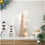 vidaXL Arbre de Noël en bois pour décoration 49 cm bois massif de pin