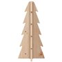 vidaXL Arbre de Noël en bois pour décoration 49 cm bois massif de pin