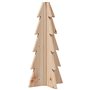 vidaXL Arbre de Noël en bois pour décoration 49 cm bois massif de pin