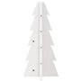 vidaXL Arbre de Noël en bois pour décoration blanc 49 cm pin massif