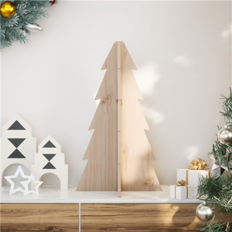 vidaXL Arbre de Noël en bois pour décoration 69