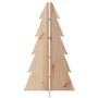 vidaXL Arbre de Noël en bois pour décoration 69,5cm bois massif de pin