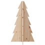 vidaXL Arbre de Noël en bois pour décoration 69,5cm bois massif de pin