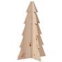 vidaXL Arbre de Noël en bois pour décoration 69,5cm bois massif de pin