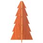 vidaXL Arbre de Noël en bois pour décoration 69,5cm bois de pin massif