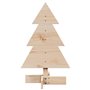 vidaXL Arbre de Noël en bois pour décoration 60 cm bois massif de pin