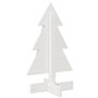 vidaXL Arbre de Noël en bois pour décoration blanc 60 cm pin massif