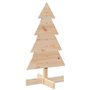 vidaXL Arbre de Noël en bois pour décoration 80 cm bois massif de pin