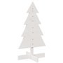 vidaXL Arbre de Noël en bois pour décoration blanc 80 cm pin massif