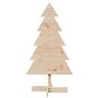 vidaXL Arbre de Noël en bois pour décoration 100 cm bois massif de pin