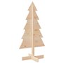 vidaXL Arbre de Noël en bois pour décoration 100 cm bois massif de pin