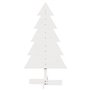 vidaXL Arbre de Noël en bois pour décoration blanc 100 cm pin massif