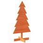 vidaXL Arbre de Noël en bois pour décoration 100 cm bois de pin massif