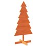 vidaXL Arbre de Noël en bois pour décoration 120 cm bois de pin massif