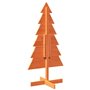 vidaXL Arbre de Noël en bois pour décoration 120 cm bois de pin massif