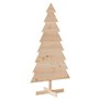 vidaXL Arbre de Noël en bois pour décoration 150 cm bois massif de pin