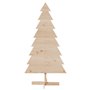 vidaXL Arbre de Noël en bois pour décoration 150 cm bois massif de pin