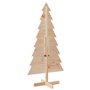 vidaXL Arbre de Noël en bois pour décoration 150 cm bois massif de pin