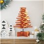 vidaXL Arbre de Noël en bois pour décoration 60 cm bois de pin massif