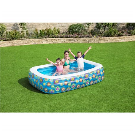 Bestway Piscine gonflable pour enfants Bleu 229x152x56 cm