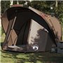 vidaXL Tente de pêche 4 personnes marron imperméable