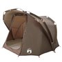 vidaXL Tente de pêche 4 personnes marron imperméable