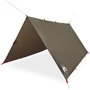 vidaXL Bâche de camping marron 306x306 cm imperméable