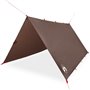 vidaXL Bâche de camping marron 366x306 cm imperméable