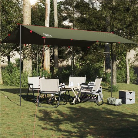 vidaXL Bâche de camping vert olive 506x306 cm imperméable