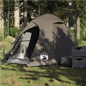 vidaXL Tente de camping à dôme 2 personne marron imperméable