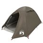 vidaXL Tente de camping à dôme 2 personne marron imperméable