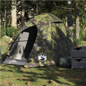 vidaXL Tente de camping à dôme 2 personnes camouflage imperméable