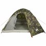 vidaXL Tente de camping à dôme 4 personnes camouflage imperméable