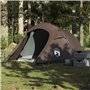 vidaXL Tente de camping tunnel 3 personnes marron imperméable