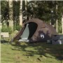 vidaXL Tente de camping tunnel 3 personnes marron imperméable