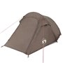 vidaXL Tente de camping tunnel 3 personnes marron imperméable