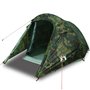 vidaXL Tente de camping tunnel 3 personnes camouflage imperméable