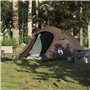 vidaXL Tente de camping tunnel 2 personnes marron imperméable