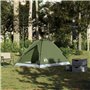 vidaXL Tente de camping à dôme 2 personnes vert olive imperméable