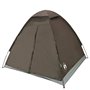 vidaXL Tente de camping à dôme 2 personne marron imperméable