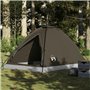 vidaXL Tente de camping à dôme 4 personnes marron imperméable