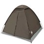 vidaXL Tente de camping à dôme 4 personnes marron imperméable