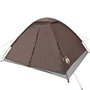 vidaXL Tente de camping à dôme 4 personnes marron imperméable