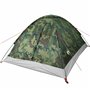 vidaXL Tente de camping à dôme 4 personnes camouflage imperméable