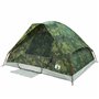 vidaXL Tente de camping à dôme 2 personnes camouflage imperméable