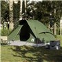 vidaXL Tente de camping à dôme 4 personnes vert olive imperméable