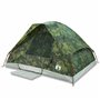 vidaXL Tente de camping à dôme 4 personnes camouflage imperméable